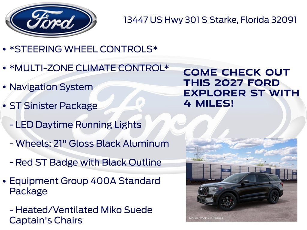 2027 Ford Explorer ST 400A