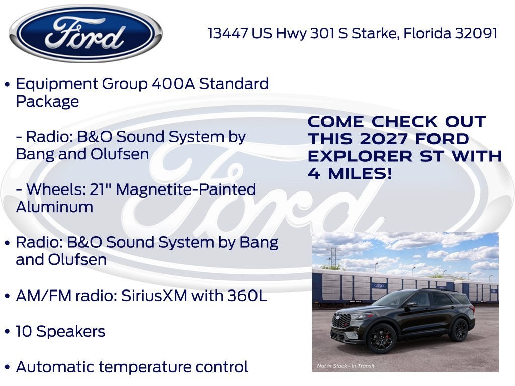 2027 Ford Explorer ST 400A