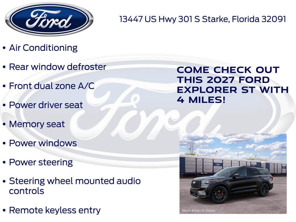 2027 Ford Explorer ST 400A