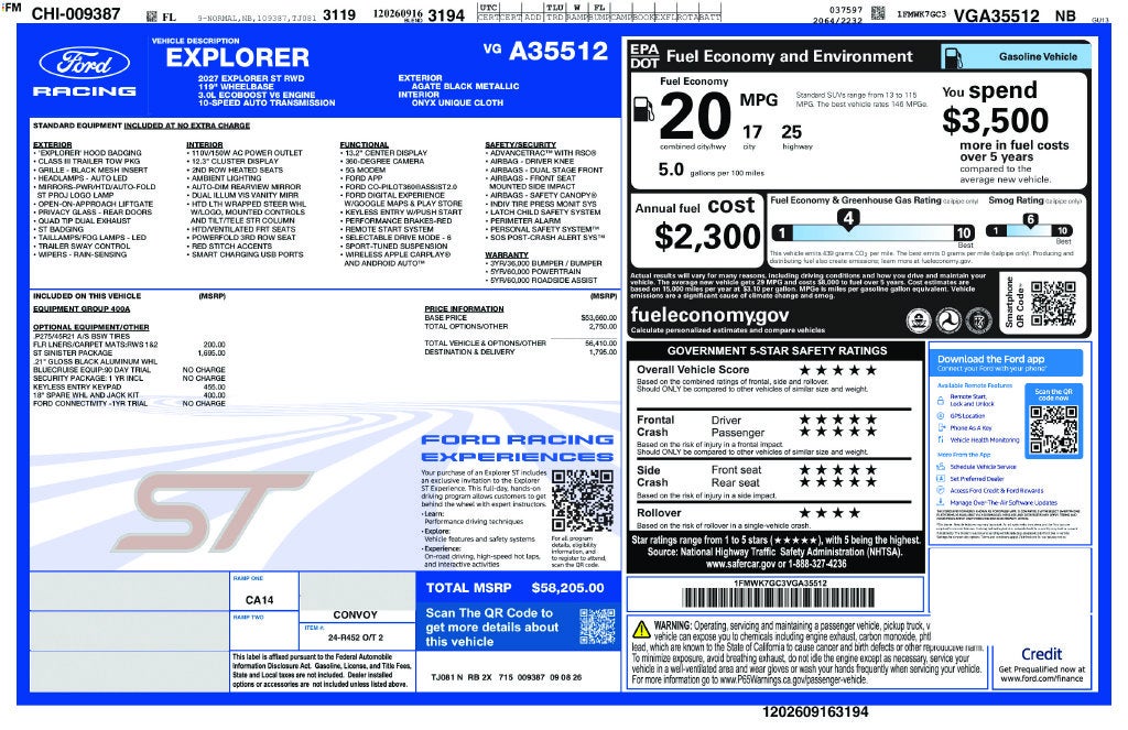 2027 Ford Explorer ST 400A