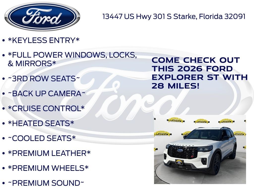 2026 Ford Explorer ST 400A