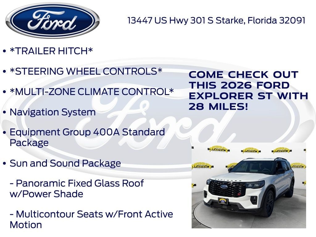 2026 Ford Explorer ST 400A