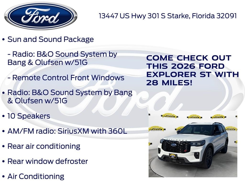 2026 Ford Explorer ST 400A