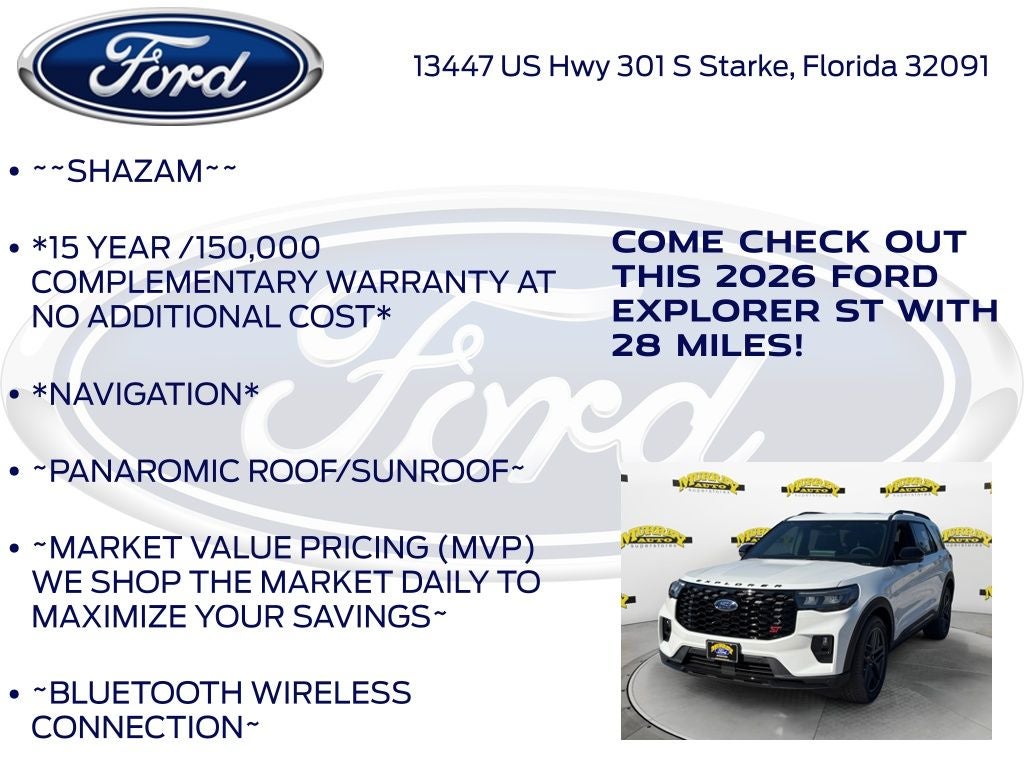 2026 Ford Explorer ST 400A