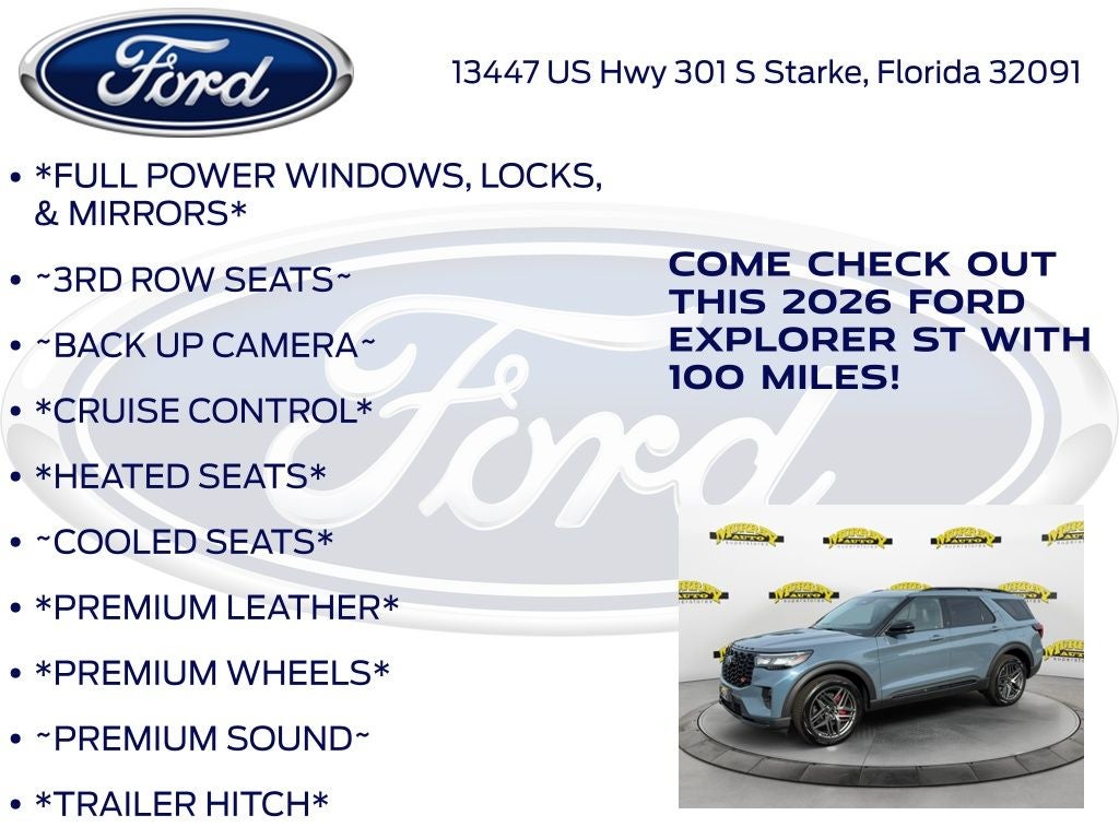 2026 Ford Explorer ST 400A