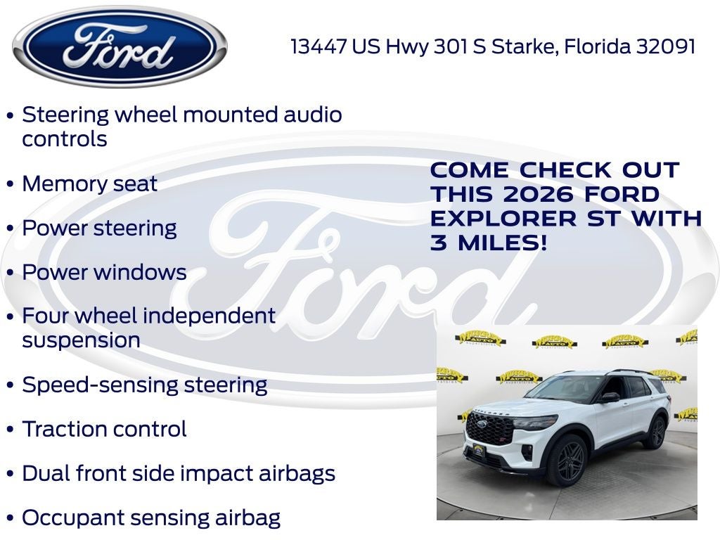 2026 Ford Explorer ST 400A