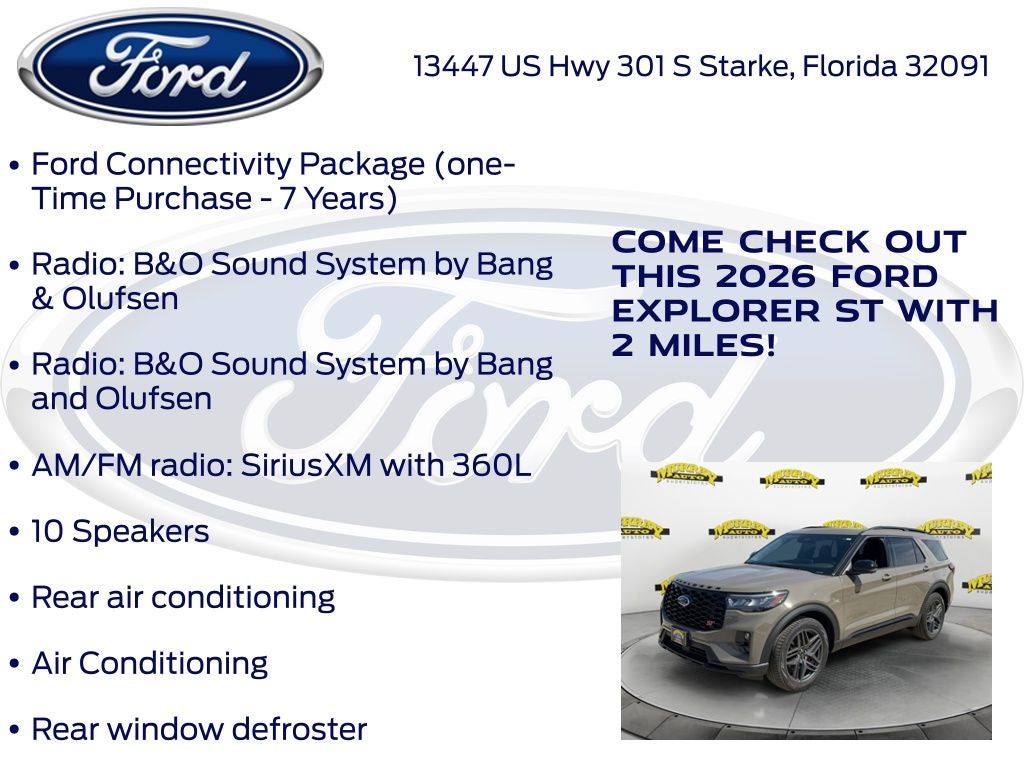 2026 Ford Explorer ST 400A