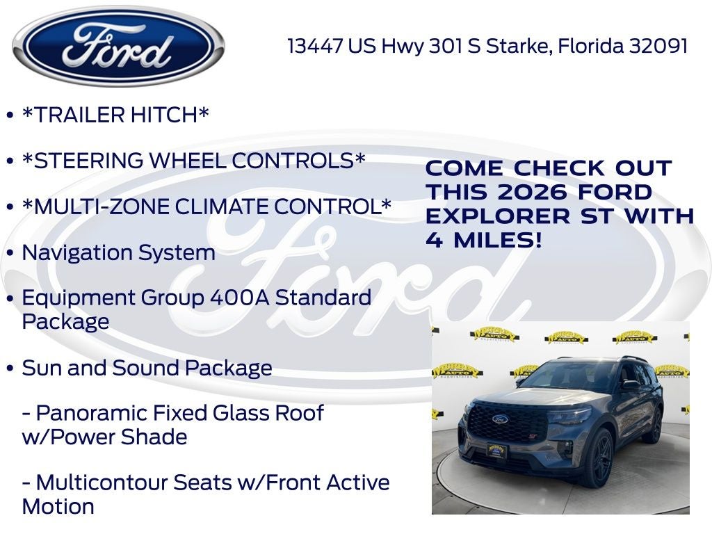 2026 Ford Explorer ST 400A
