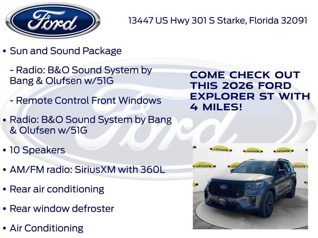 2026 Ford Explorer ST 400A