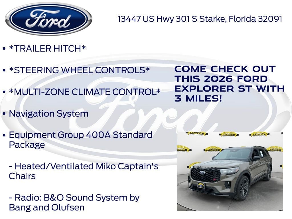 2026 Ford Explorer ST 400A