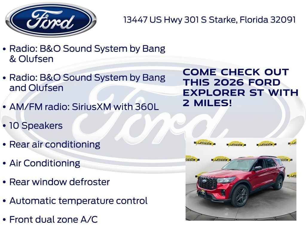 2026 Ford Explorer ST 400A