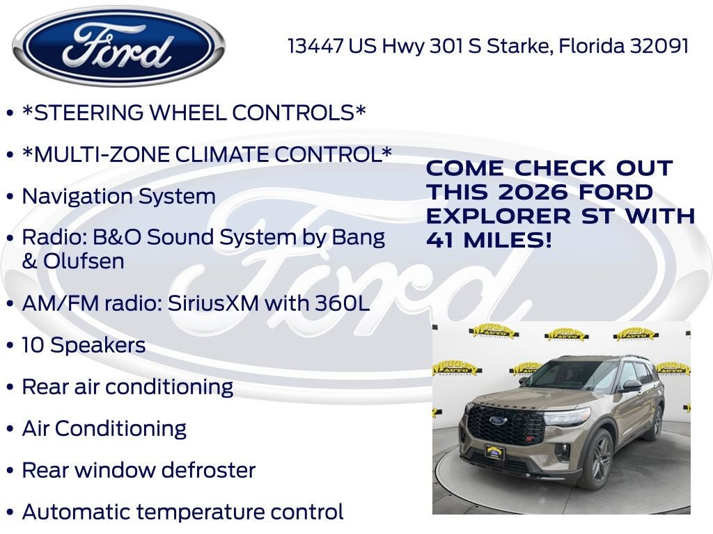 2026 Ford Explorer ST 400A