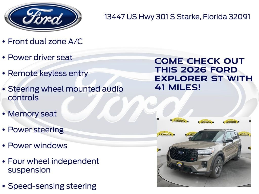 2026 Ford Explorer ST 400A