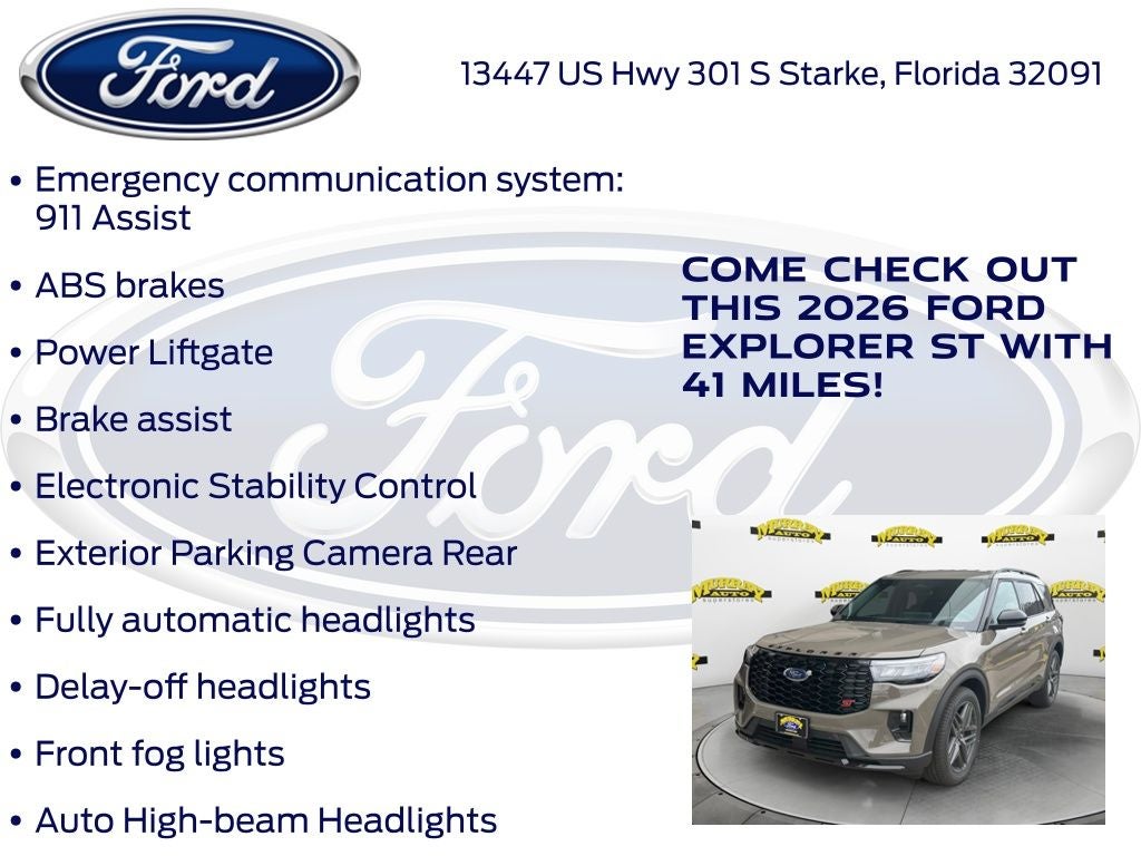 2026 Ford Explorer ST 400A