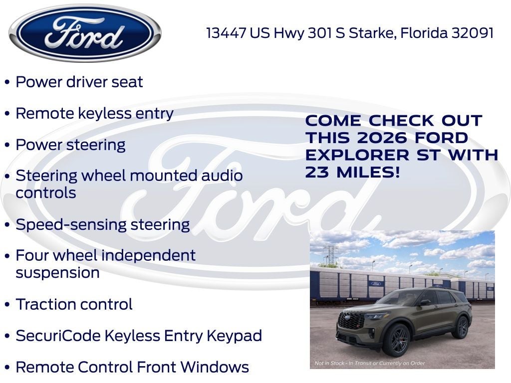 2026 Ford Explorer ST 400A