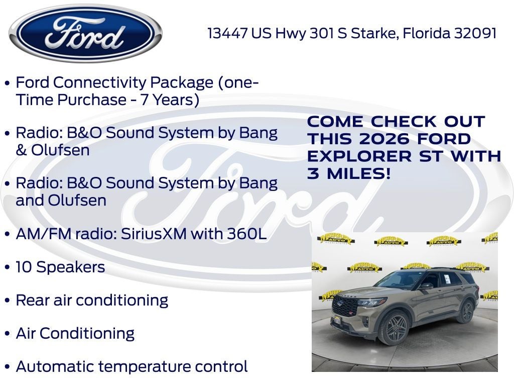 2026 Ford Explorer ST 400A