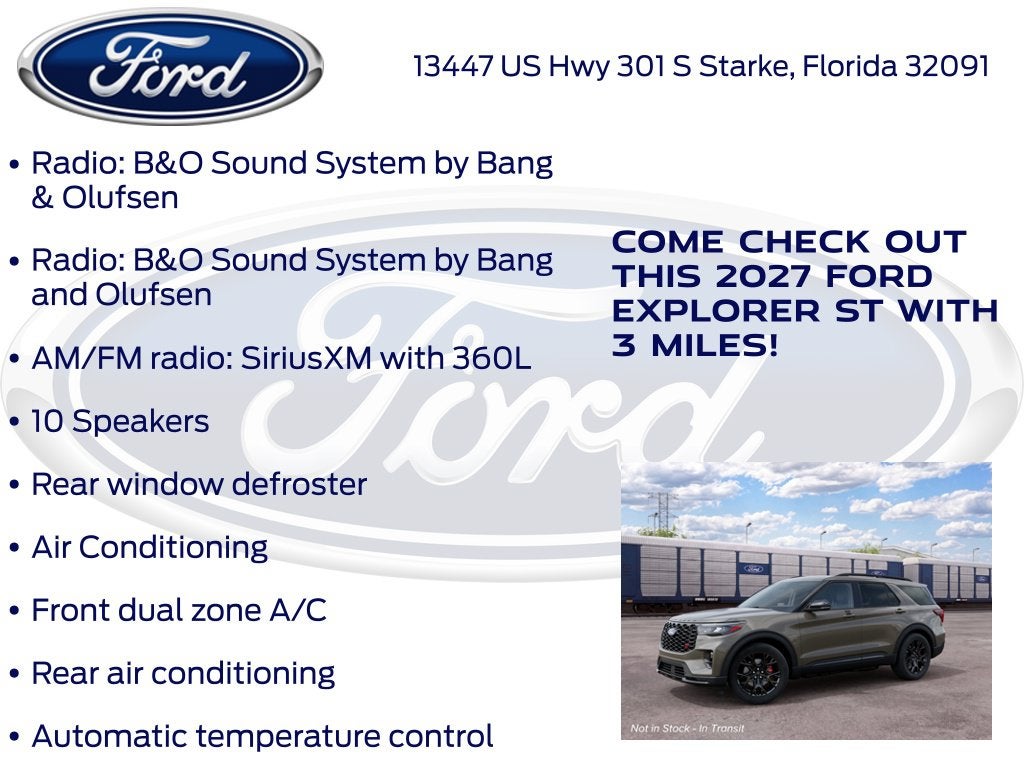 2027 Ford Explorer ST 400A