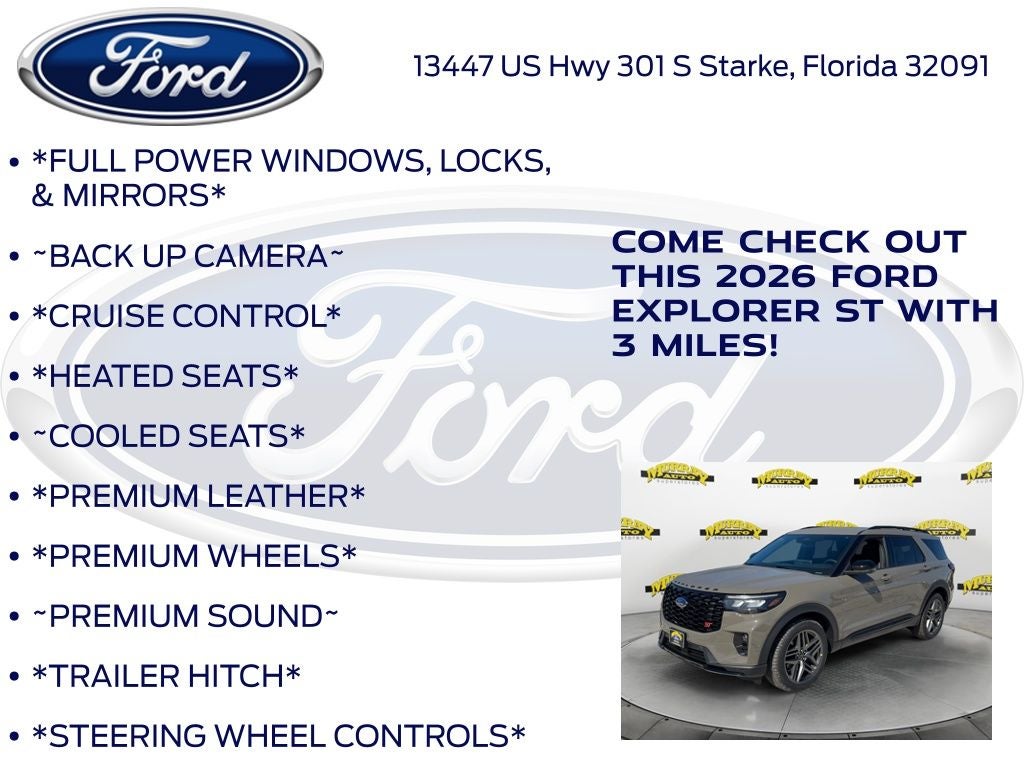 2026 Ford Explorer ST 400A