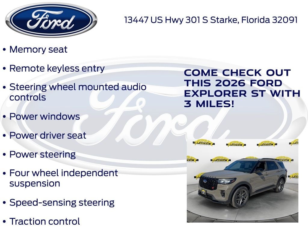 2026 Ford Explorer ST 400A
