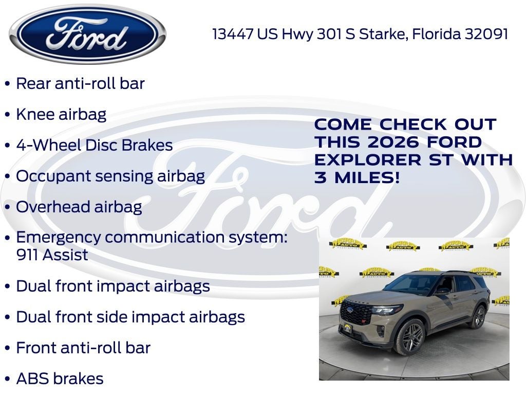 2026 Ford Explorer ST 400A