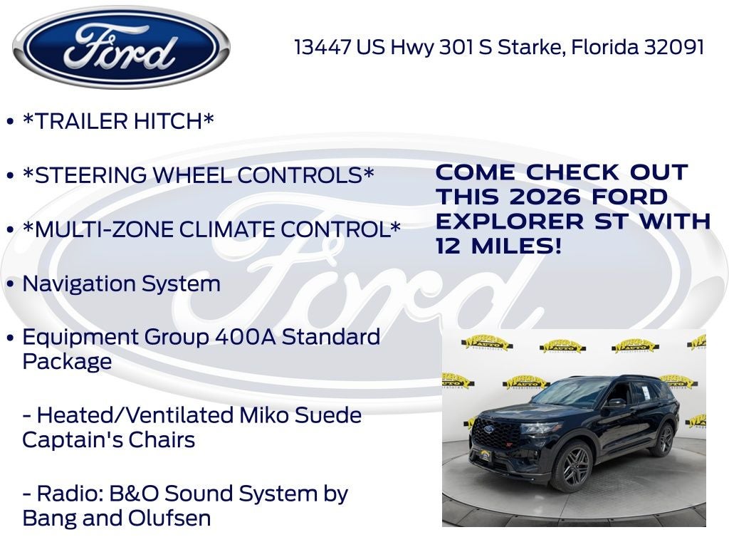 2026 Ford Explorer ST 400A