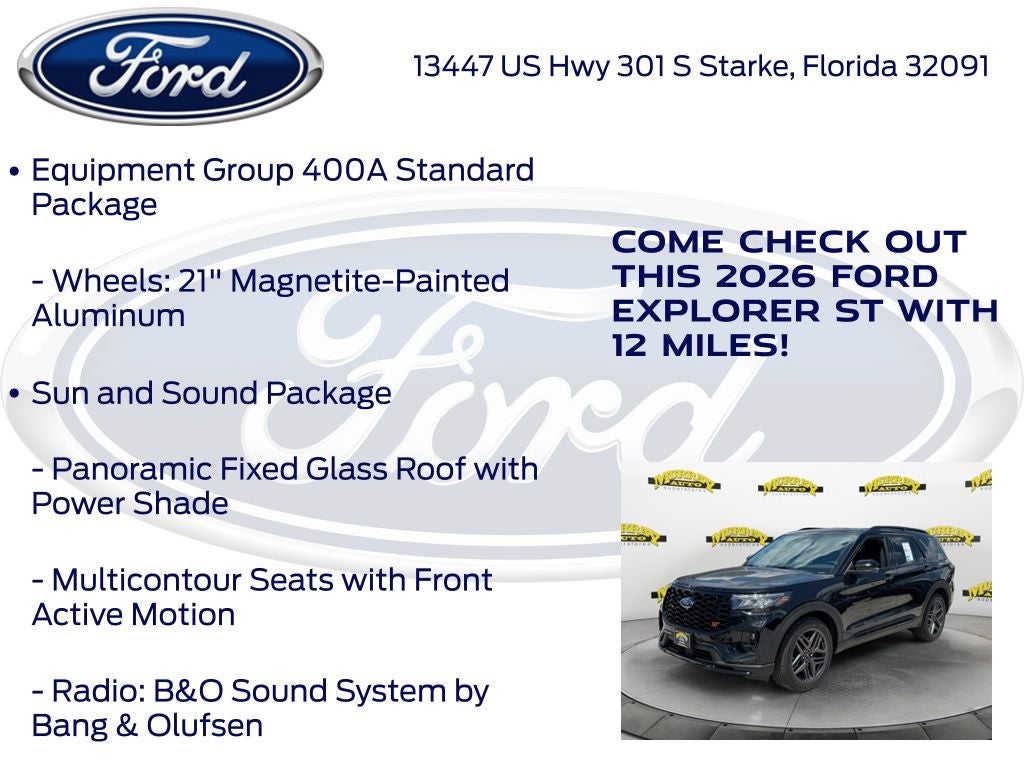 2026 Ford Explorer ST 400A