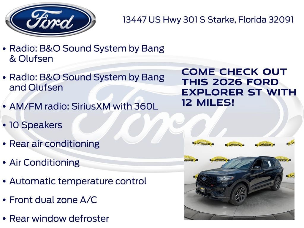 2026 Ford Explorer ST 400A