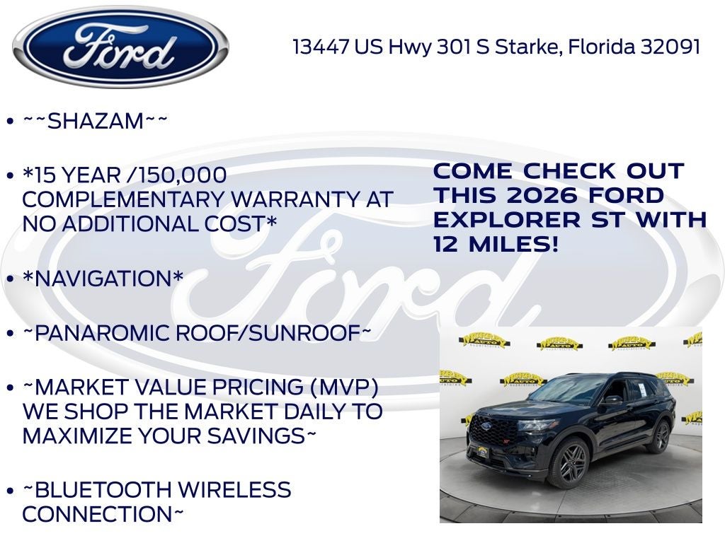 2026 Ford Explorer ST 400A