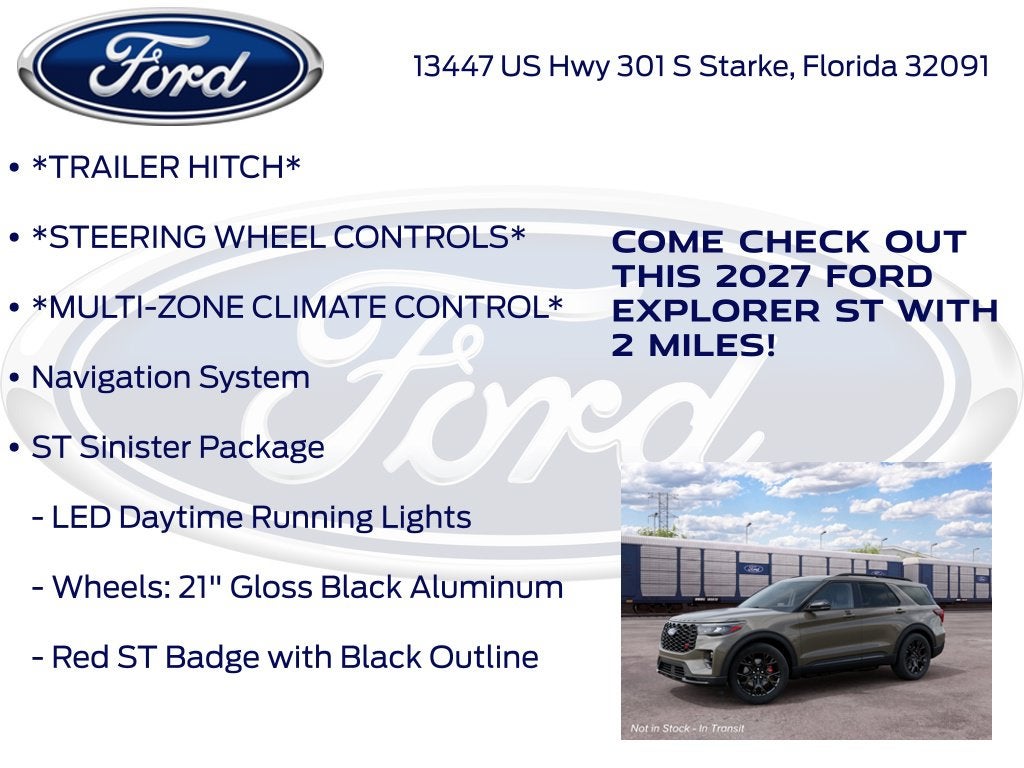 2027 Ford Explorer ST 400A