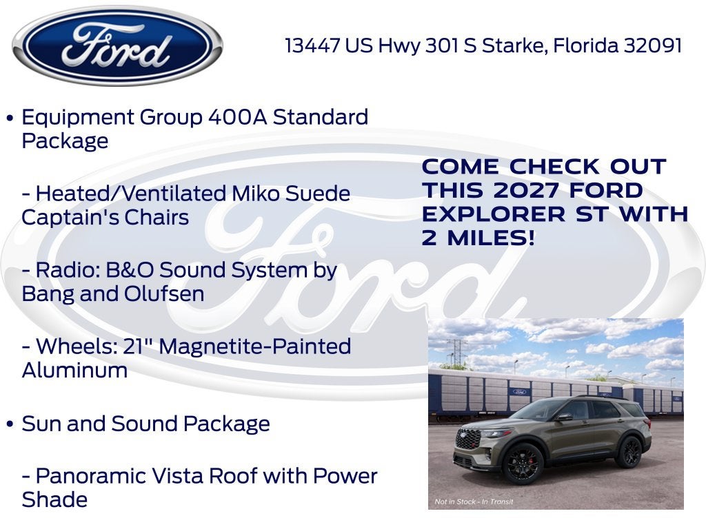 2027 Ford Explorer ST 400A