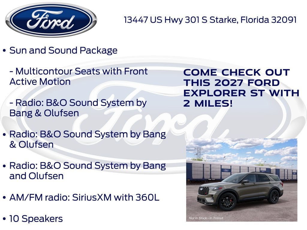 2027 Ford Explorer ST 400A