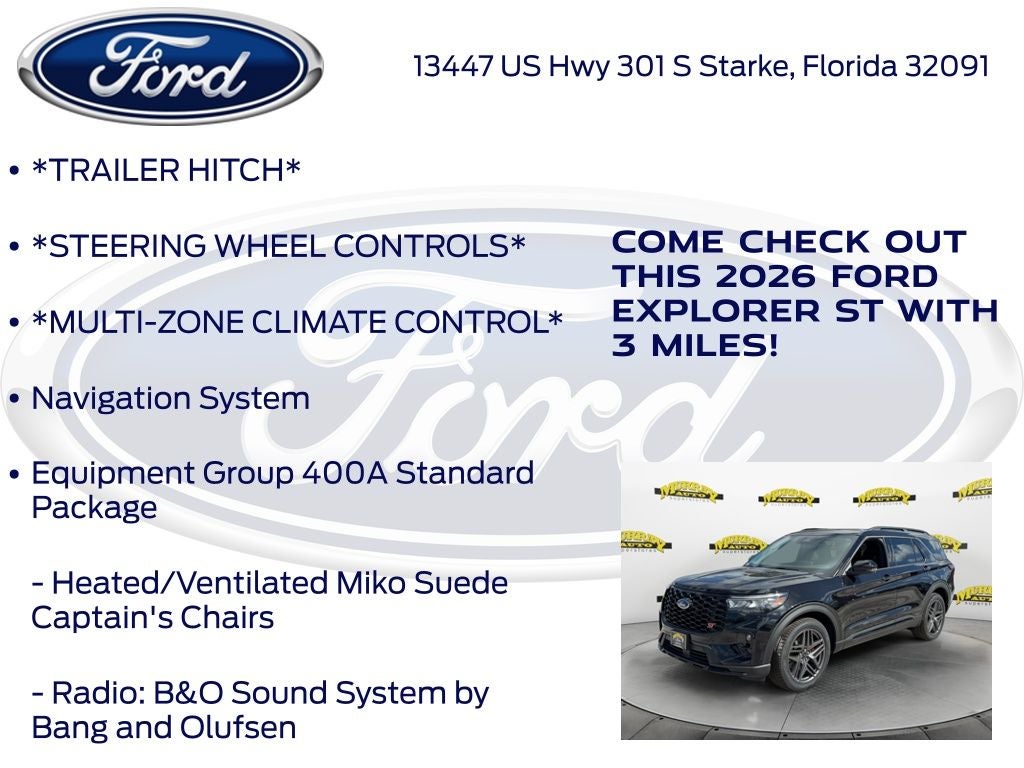 2026 Ford Explorer ST 400A