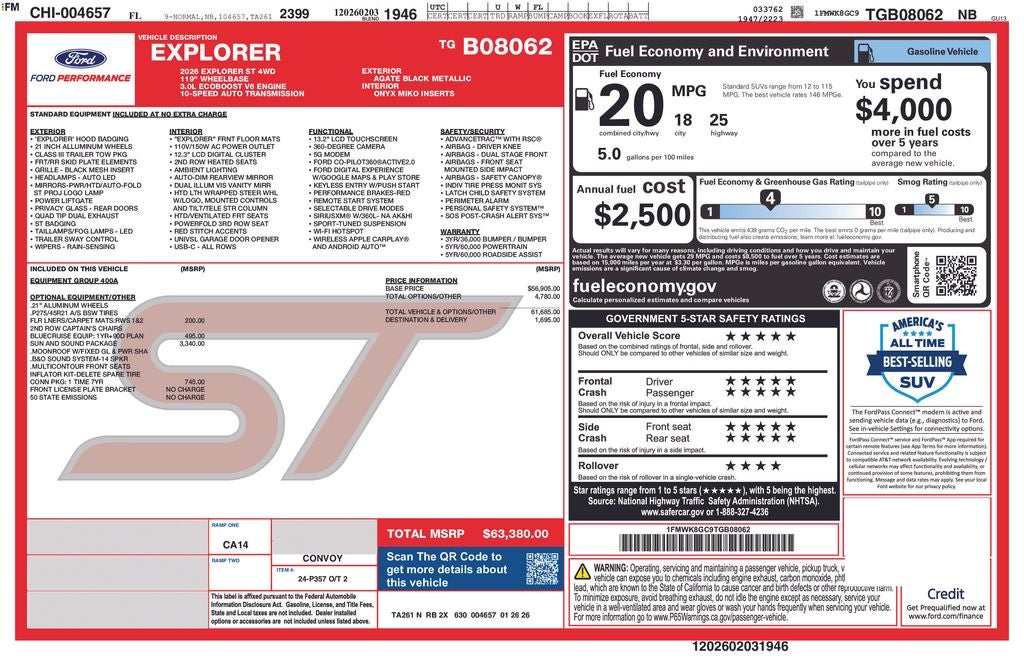 2026 Ford Explorer ST 400A