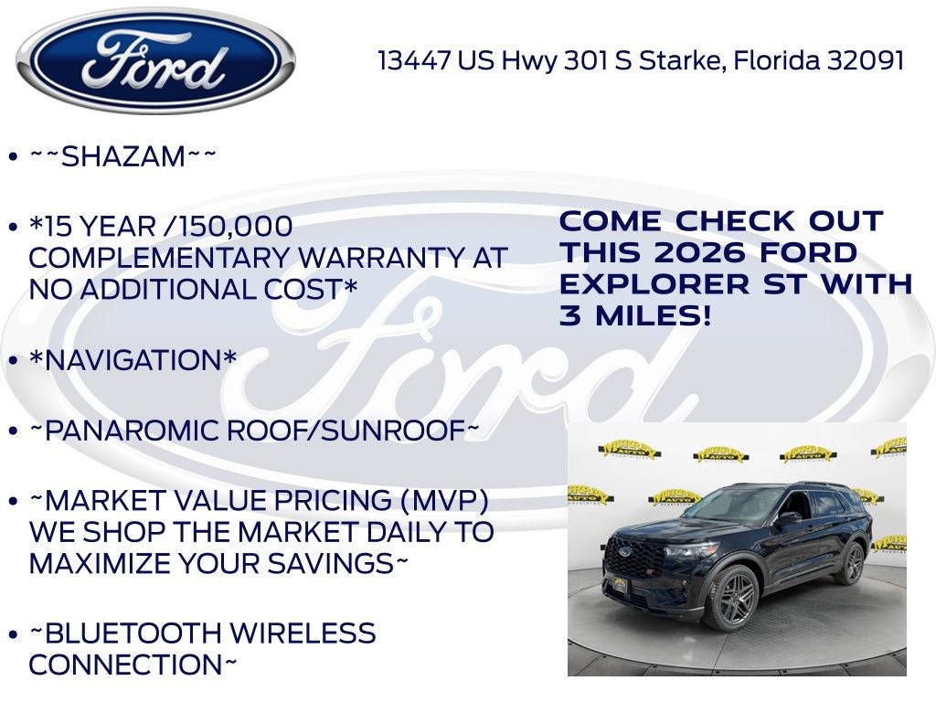 2026 Ford Explorer ST 400A