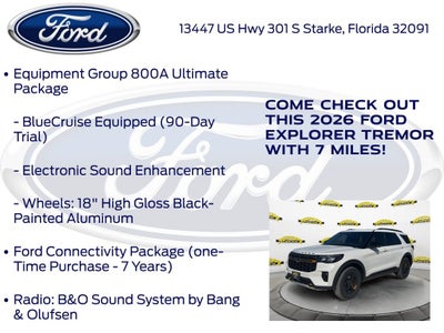 2026 Ford Explorer Tremor 800A