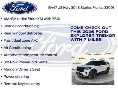 2026 Ford Explorer Tremor 800A