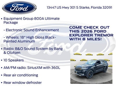 2026 Ford Explorer Tremor 800A