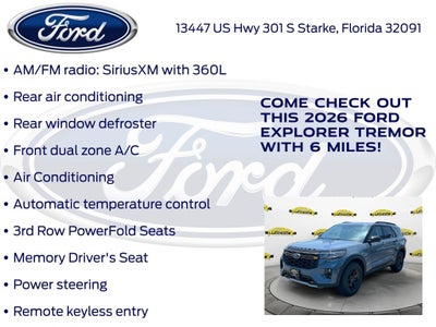 2026 Ford Explorer Tremor 800A