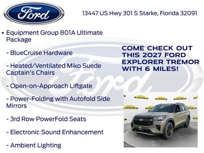 2027 Ford Explorer Tremor InTransit