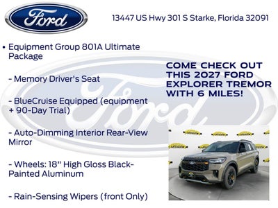 2027 Ford Explorer Tremor InTransit