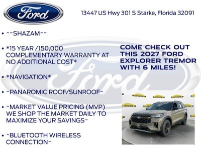 2027 Ford Explorer Tremor InTransit