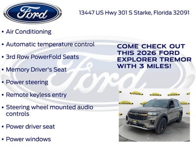 2026 Ford Explorer Tremor 800A