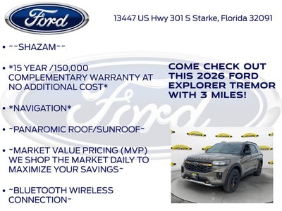 2026 Ford Explorer Tremor 800A