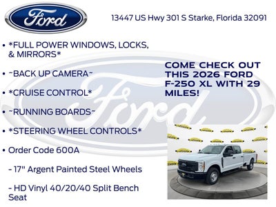 2026 Ford F-250SD XL 600A