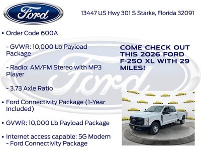 2026 Ford F-250SD XL 600A