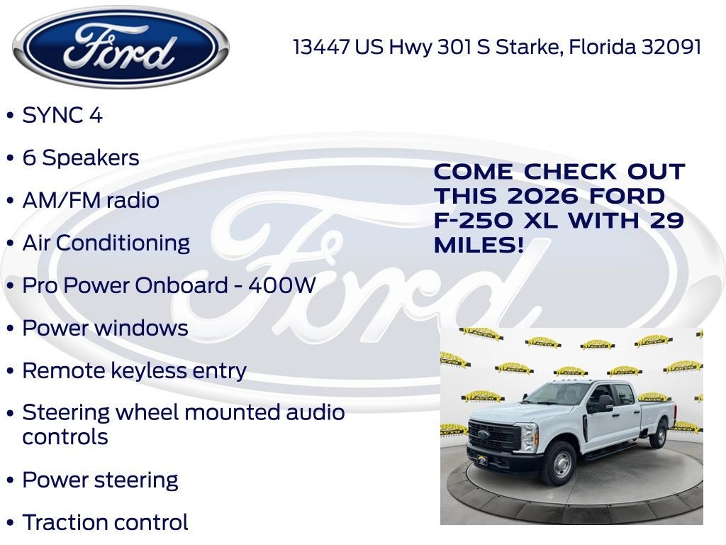 2026 Ford F-250SD XL 600A