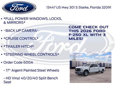 2026 Ford F-250SD XL 600A