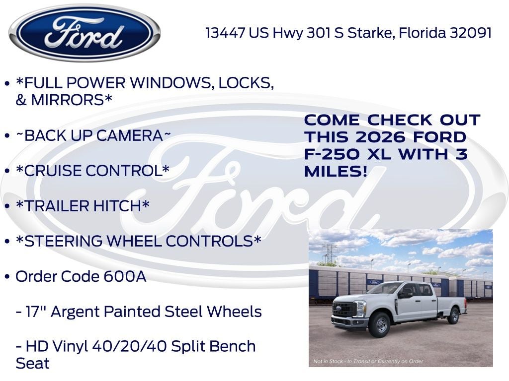 2026 Ford F-250SD XL 600A