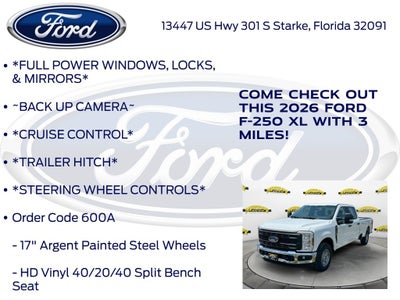 2026 Ford F-250SD XL 600A