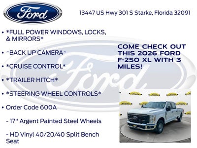 2026 Ford F-250SD XL 600A